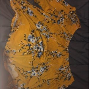 Floral off the shoulder